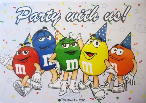 M M Birthday Party Ideas, Candy Pictures, Scrapbooking Retreats, M&m Characters, M M Candy, Cozy Weekend, M And M, Invitations Birthday, Birthday Party Crafts