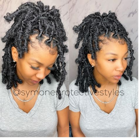 Style Short Faux Locs, Short Faux Locs Styles, Short Faux Locs, Boho Bob, Distressed Locs, Faux Locs Styles, Locs Styles, 360 Frontal, Marley Hair