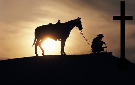 Cowboy Praying at The Cross Clipart Cowboy Praying, Cowboy Prayer, Cowboy Pictures, Cowboy Horse, Cowboy Art, Car License Plate, Morning Inspiration, Custom License Plate, He Is Risen