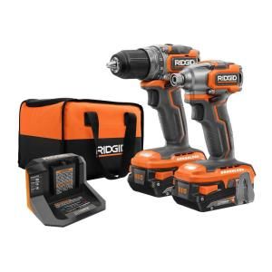 RIDGID 18-Volt Cordless 10-Piece Combo Kit w/ (2) Batteries, Charger, & Bags w/ 18-Volt OCTANE Brushless 7-1/4 in. Circular Saw-R9698N-R8654B - The Home Depot Low Rider S, Trailer Renovation, Welding Rigs, Cordless Hammer Drill, Speed Drills, Ridgid Tools, Big Battery, Laser Welding, Cordless Power Tools