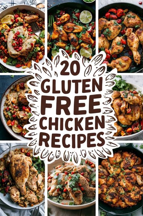 "Savor the taste of healthy dining with these mouthwatering gluten-free chicken recipes. Perfect for every meal! Easy, delicious, and wholesome. #GlutenFree #HealthyEating #ChickenRecipes #EasyMeals #DeliciousDining" Gluten Free Baked Chicken Recipes, Gluten Free Chicken Casserole Recipes, Gluten Free Chicken Casserole, Gluten Free Baked Chicken, Zucchini Banana Bread Recipes, Gluten Free Pesto, Gluten Free Bbq, Gluten Free Chicken Recipes, Lemon Herb Chicken