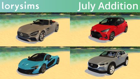 LorySims July '21 Pack II | lorysims on Patreon Lorysims Car, Sims4 Furniture, Cc Shopping, Sims 4 Patreon, Custom License Plate, Free Cars, Sims Mods, Car Ford, Sims 4 Mods