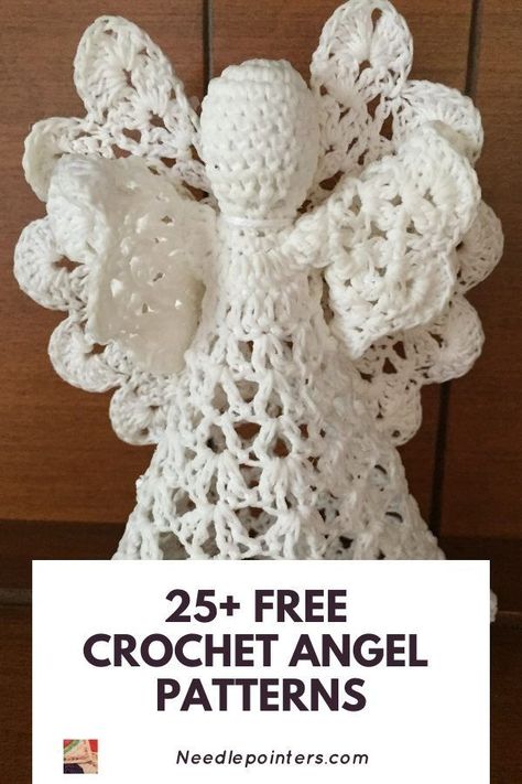 Around the holidays, angels are a popular decoration to use on Christmas trees and around the home. We’ve rounded up a collection of free crochet angel patterns, from angel ornaments to angel tree toppers, from angel table centerpieces to angel bookmarks. If you are a newbie to crochet or a more advanced crocheter, we are sure you will discover an angel design to crochet. Angel Tree Topper Crochet, Crochet Tree Top Angel Free Pattern, Crochet Angel Tree Topper, Crochet Angel Tree Topper Free Pattern, Crochet Christmas Tree Topper Pattern, Free Crochet Angel Patterns, Crochet Angels Free Pattern, Crochet Tree Topper, Crochet Christmas Angel