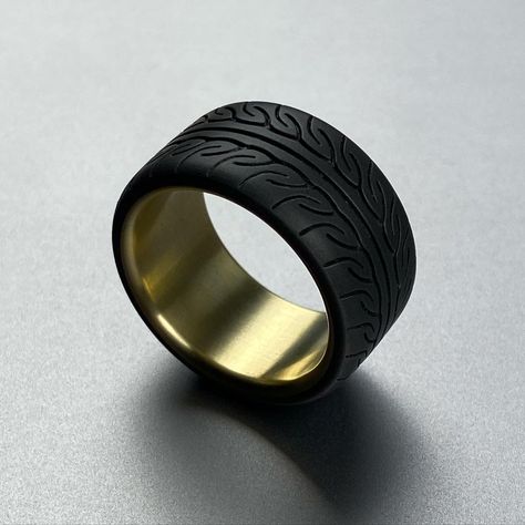 Tire ring, Wedding Ring on Instagram: “Not every ring I made I would wear. But I would love to wear this ring😋 #weddingring #ad08r #becauseracecar #racefamily” Tire Ring, David Dubnitskiy, Tire Rings, Mens Sterling Silver Jewelry, Rings Mens, Ring Men, Mens Silver Rings, Moto Gp, Sterling Silver Mens