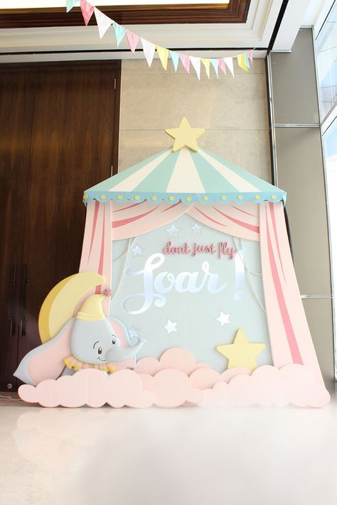 we are a party planner and event organizer based in Jakarta, Indonesia specializing in creating your dream parties. Dumbo Birthday Party, Carousel Birthday Parties, Carousel Birthday, Event Organizer, Elephant Birthday, Circus Party, Event Organiser, Baby Party, Diy Party Decorations