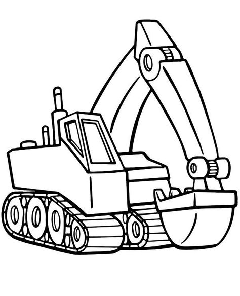 Excavator coloring page to print for free - Topcoloringpages.net Caterpillar Excavator, Construction For Kids, Truck Coloring Pages, Free Coloring Sheets, Online Coloring Pages, Boy Quilts, Color Worksheets, Disney Coloring Pages, Kids Coloring Books