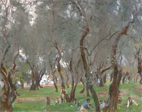 John Singer Sargent - Artvee Sargent Landscape, John Sargent, Street Children, Sargent Art, Olive Grove, John Singer Sargent, Street Kids, High Society, Vintage Art Prints