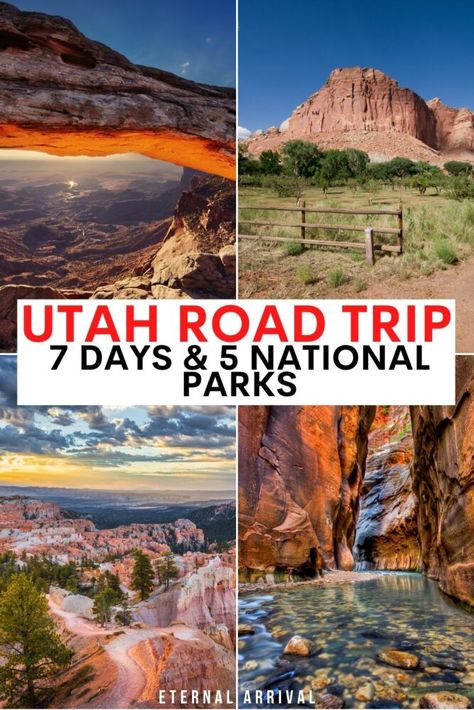 National Parks Road Trip, Utah Hiking, Travel Utah, Utah National Parks Road Trip, Utah Parks, Utah Trip, Utah Vacation, Visit Utah, Road Trip Map