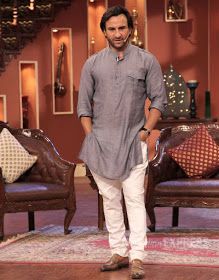 Saif Ali Khan With Kurta Pyjama Saif Ali Khan Kurta, Wedding Kurta, Wedding Kurta For Men, Diwali Dresses, Kurta Pajama Men, Indian Groom Wear, Kurta Men, Mens Kurta Designs, Kurta Style