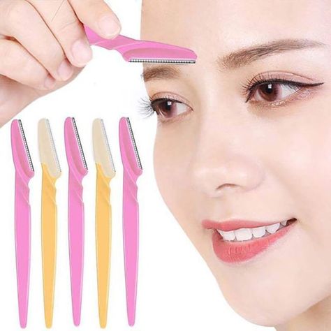 3/10pcs Eyebrow Trimmer Eyebrow Razor Shaver Blade  For Women. Eyebrow Shaping Tool, Face Razor, Membentuk Alis, Bentuk Alis, Eyebrow Shaper, Hair Removal Women, Eyebrow Razor, Eyebrow Trimmer, Facial Hair Removal