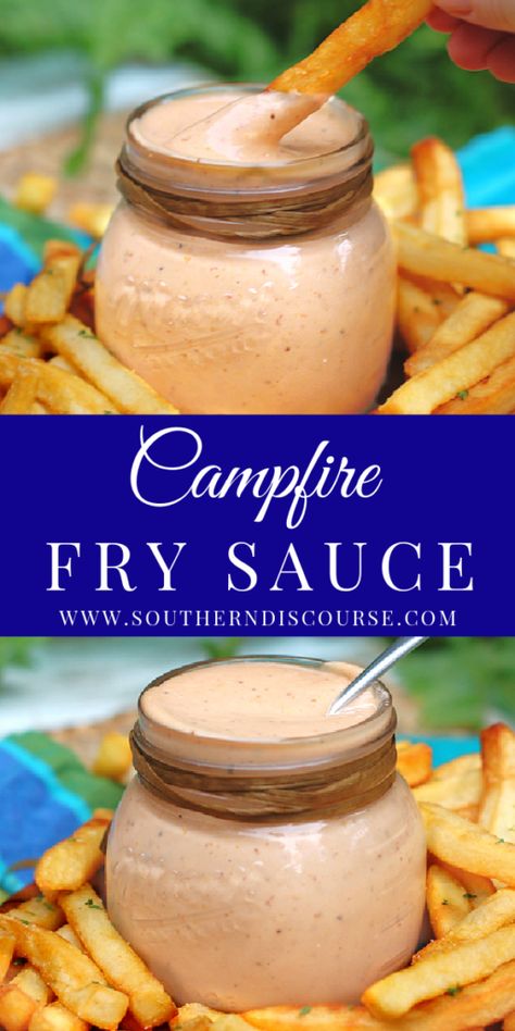 Campfire Fry Sauce - a southern discourse Cold Cellar, French Fry Sauce, Southern Discourse, Creamy Dipping Sauce, Homemade Sauce Recipes, Dipping Sauces Recipes, Fry Sauce, Dipping Sauces, Dip Recipes Easy