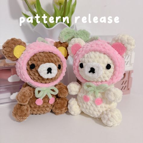 Croshay Ideas, Hello Kitty Crochet, Easy Crochet Animals, Quick Crochet Patterns, Kawaii Crochet, Beginner Crochet Projects, Fun Crochet, Fun Crochet Projects, Quick Crochet