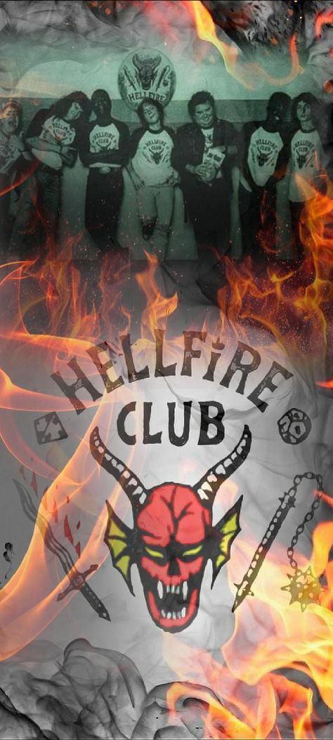 Stranger Things Wallpaper Hellfire Club, Hellfire Club Fanart, Hellfire Club Wallpaper, Club Hellfire, Stranger Things Wall, The Hellfire Club, Stranger Things Hellfire Club, Gaten Matarazzo, Hellfire Club