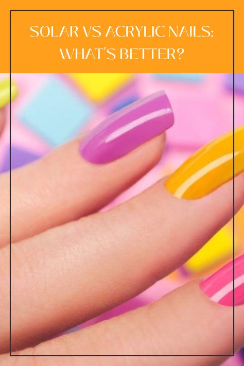 Explore the comparison of Solar and Acrylic Nails with this informative guide, revealing durability and care tips over 1 stunning nail design image. Bueaty Tips, Solar Nails, Nail Products, Nail Bed, Dipped Nails, Nails At Home, The Hype, Types Of Nails, Artificial Nails