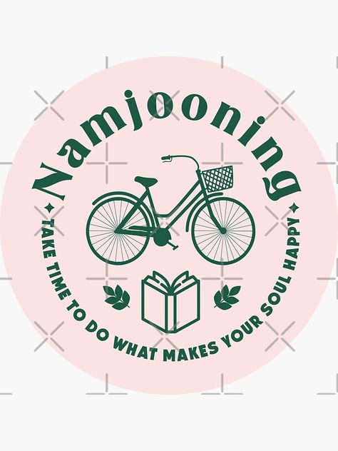 "Namjooning" Sticker for Sale by sittingdowntype | Redbubble Namjooning Sticker, Go To A Museum, Take A Walk, A Walk, Sticker Design, Vinyl Sticker, Take A, For Sale, Nature