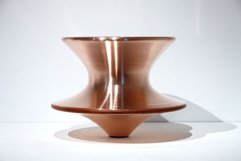 Spun | Heatherwick Studio Spun Chair, Copper Interior Design, Copper Chair, Artwork Installation, Heatherwick Studio, Classic Modern Design, Copper Wallpaper, Thomas Heatherwick, Spinning Top Toy