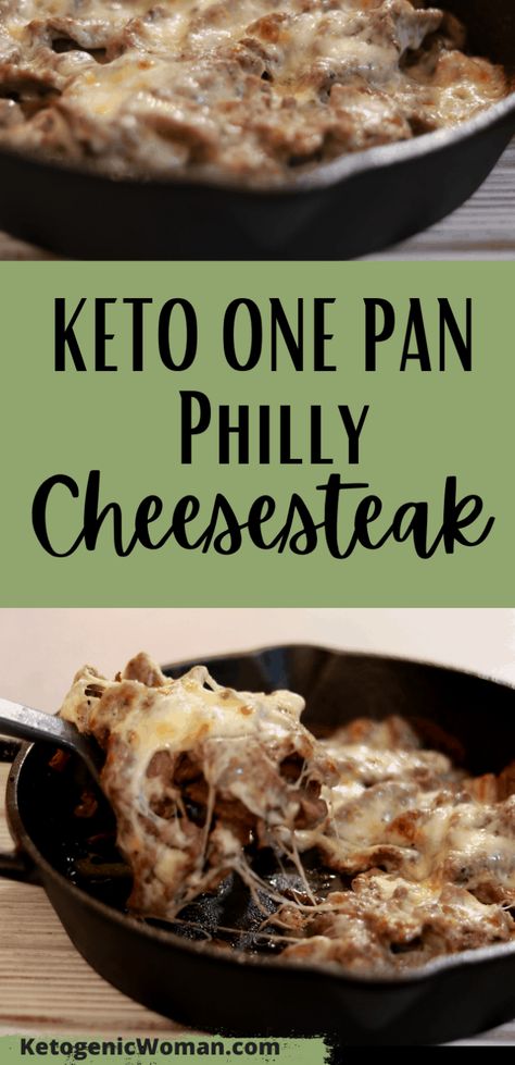 Keto Philly Cheesesteak Skillet, Shaved Steak Recipe, Low Carb Skillet, Philly Cheesesteak Skillet, Cheesesteak Skillet, Keto Philly Cheesesteak, Pan Keto, Philly Cheese Steak Recipe, Cheesesteak Recipe