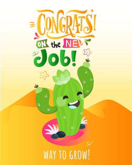 congrats-on-the-new-job-way-to-grow-free-congratulations-group-greeting-cards-swo-sendwishonline.com Job Illustration, Job Congratulations, Articles Activities, New Job Congratulations, Congratulation Cards, Farewell Cards, Email Invitation, Schedule Cards, Free Cards