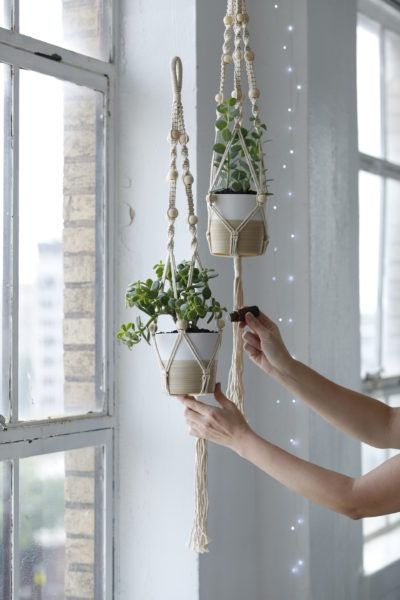 how to use essential oils in your macrame plant holder Macrame Plant Holder, Macrame Patterns Tutorials, Plant Holder, Pot Holder, Macrame Patterns, Garden Spaces, Plant Holders, Macrame Plant, Air Freshener