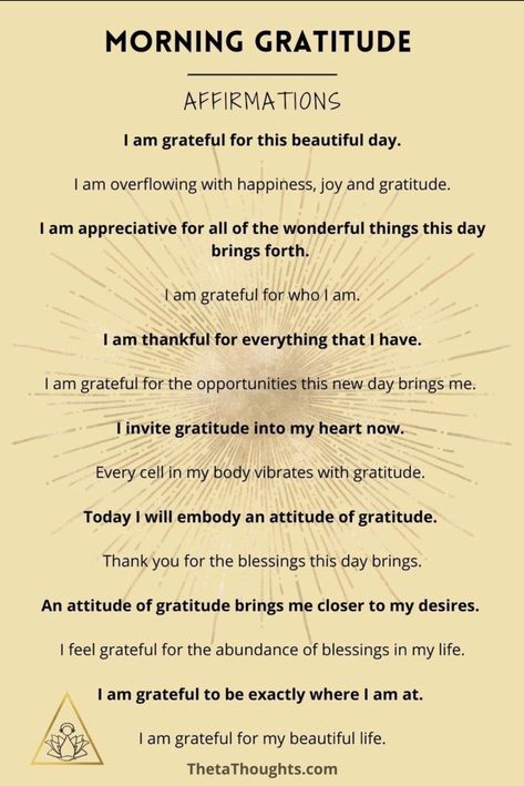 Morning Gratitude Affirmation, Developement Personnel, Manifestation Prayer, Tell Me Something Good, Morning Gratitude, Gratitude Affirmations, Happy Notes, Morning Affirmations, Attitude Of Gratitude