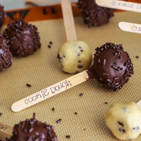 Chocolate Chip Cookie Dough Fudge, Cookie Dough Pops, Chocolate Chip Cookie Dough Truffles, Cookie Dough Fudge, Cookie Dough To Eat, Sallys Baking, Cookie Dough Cake, Cookie Dough Truffles, Sally's Baking