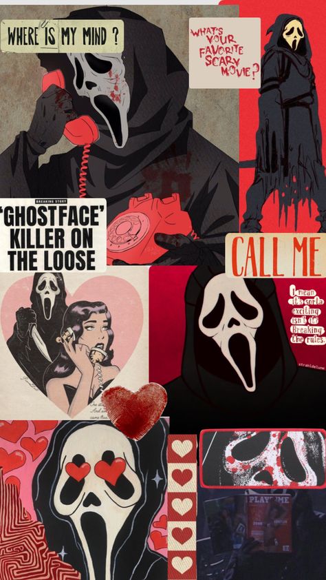 Ghostface Wallpaper, Scream Aesthetic, Ghostface Scream, Good Photo, Ghost Face, Aesthetic Fall, Professional Photo, Scream, Collage