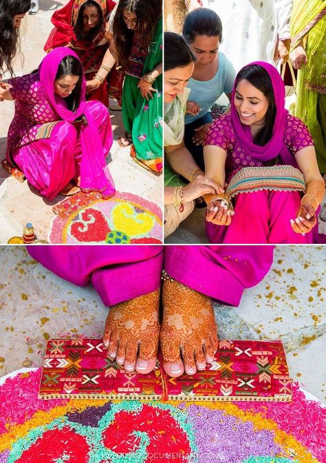 GUIDE TO MAIYAN CEREMONY...A PUNJABI WEDDING RITUAL Indian Sangeet, Handmade Wedding Decorations, Punjabi Weddings, Indian Wedding Garland, Asian Inspired Wedding, Punjabi Culture, Photo Cinema, India Culture, Indian Wedding Photographer