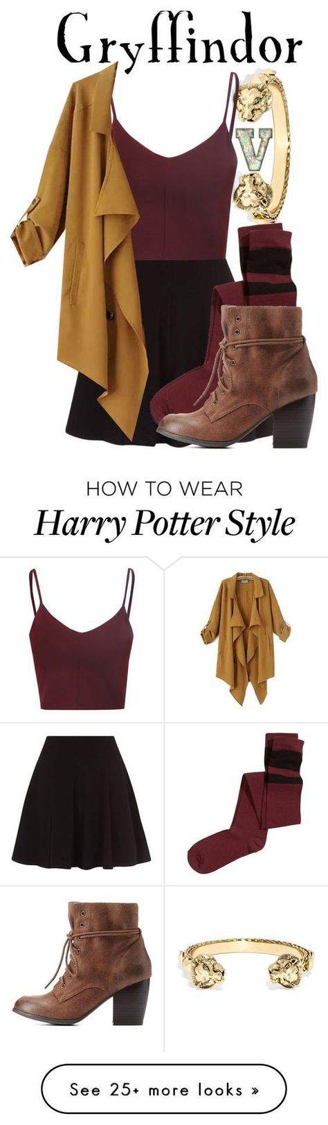 How to Wear Harry Potter Style: 25+ Sets - From Polyvore :: @polyvore :: | Glamour Shots Photography << outfit - style - fashion inspiration >> Gryffindor Harry Potter, Harry Potter Style, Mode Tips, Harry Potter Costume, Harry Potter Outfits, Fandom Fashion, Casual Cosplay, Harry Potter Series, Fantastic Beasts