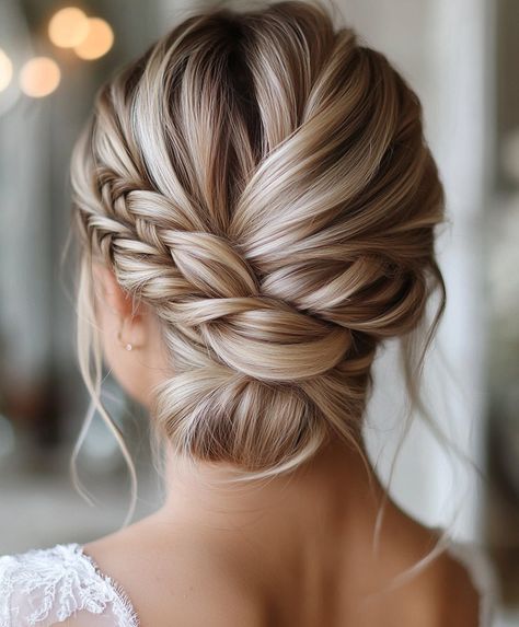 👑 Glamorous Braids Updo Hairstyle: Sophisticated Wedding Updos Braids Look Cascading Braid Wedding Hair, Wedding Side Braid Hairstyles, Bridesmaid Hairstyles Updo Short Hair, Bridesmaid Hair Updo Long, Wedding Hairstyles For Bridesmaids Updo, Side Updo Hairstyles, Wedding Hairstyles For Long Hair Updo, Updos For Wedding, Side Braid Wedding