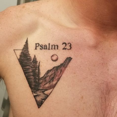 Valley Of Dry Bones Tattoo, God Of The Mountain And Valley Tattoo, Psalm 23 Tattoo Men, Hills And Valleys Tattoo, Psalms 23 Tattoo, The Lord Has Won Tattoo, Psalm 23 Tattoo, Tom Tattoo, Matryoshka Tattoo