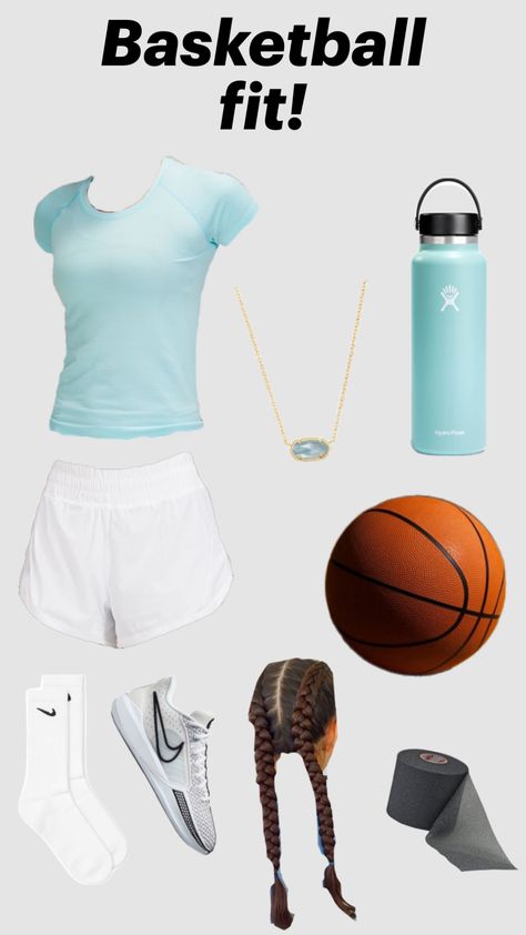 #basketball fit#preppy Girls Basketball Practice Outfits, Preppy Basketball Outfits, Basketball Outfits For Practice, Basketball Fits For Women, Basketball Outfit Ideas, Basketball Practice Outfit, Basketball Preppy, Pe Outfits, Preppy Cheer