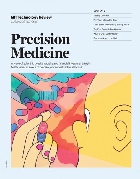 Precision Medicine - MIT Technology Review Precision Medicine, Emerging Technology, Knowledge Is Power, Best Graphics, The Mission, Technology News, New Technology, Editorial Design, Case Study