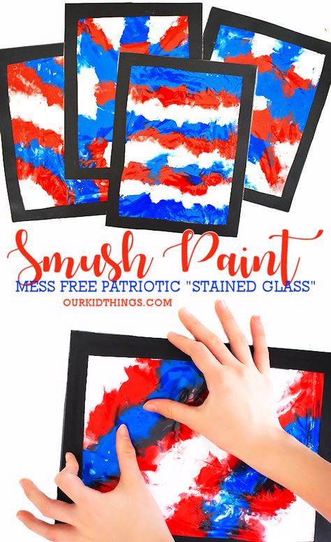 Bomb Pop Crafts For Toddlers, Red White And Blue Art, Memorial Day Activities, Patriotic Activities, American Flag Crafts, Fourth Of July Crafts For Kids, Flag Crafts, 4th July Crafts, Toddler Art Projects