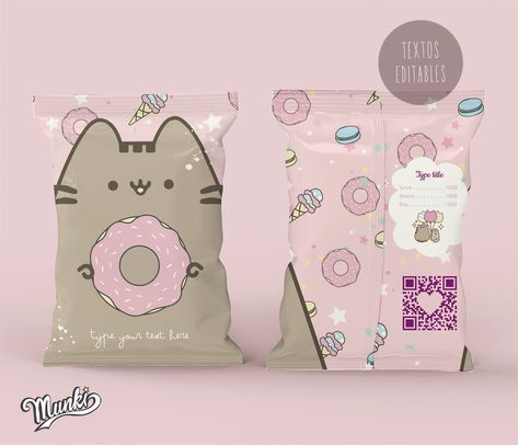 Print and assemble yourself! Kawaii Pusheen cat PDF file. You Type text in Acrobat Reader! Includes JPG file. Kawaii Pusheen, Cat Party Favors, Cat Candy, Cat Printable, Cat Birthday Party, Pusheen Cat, Pretty Party, Party Girl, Cat Party