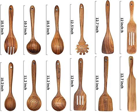 Wood cooking utensils