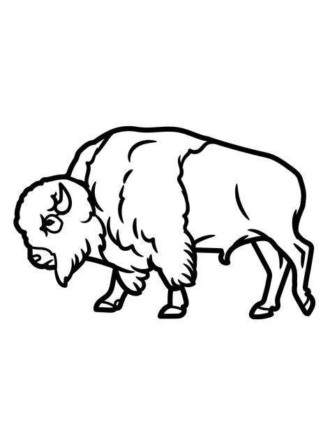 Bison - Lol Coloring Pages Buffalo Sketch, Bison Drawing, Lol Coloring Pages, Lol Coloring, Buffalo Trace, Art Idea, Drawing Reference, Farm Animals, Buffalo