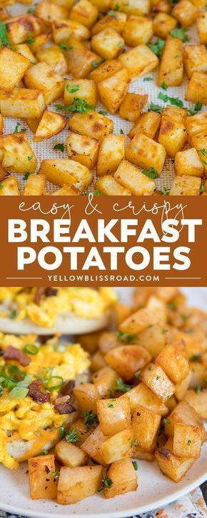 Easy Breakfast Potatoes, Potatoes Ideas, Crispy Breakfast Potatoes, Potato Breakfast Recipes, Potato Appetizers, Wallpaper Food, Make Ahead Breakfast Sandwich, Diner Recept, Breakfast Potatoes