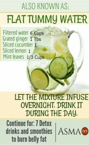 Fedtforbrændende Mad, Flat Tummy Water, Low Fat Diet Plan, Lose Tummy Fat, 500 Calorie, Cleanse Diet, Resep Diet, Detox Water Recipes, Soup Diet