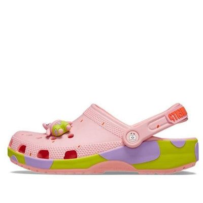 Step into the wacky world of SpongeBob with the Crocs Classic Clog SpongeBob SquarePants Patrick Star! These fun clogs feature Patrick's signature pink and purple hues, complete with his goofy face and iconic details like a coconut charm and "is mayonnaise an instrument?" strap.  Light and breathable, these Crocs are perfect for casual wear and adding a touch of SpongeBob fun to your look. Is Mayonnaise An Instrument, Disney Crocs, Custom Crocs, Goofy Face, Hello Kitty Gifts, Crocs Classic Clogs, Patrick Star, Purple Hues, Spongebob Squarepants