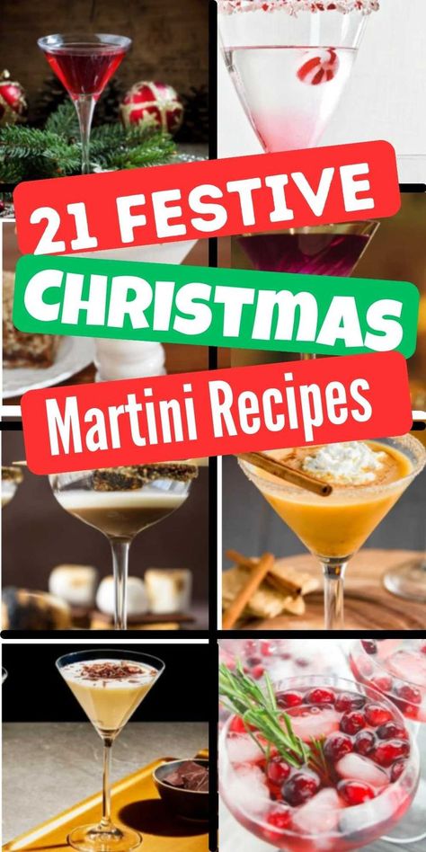 Choose from 21 simple and easy Christmas Martini Recipes. These Christmas themed martinis make perfect holiday cocktails. Christmas themed martinis include eggnog martini, Gingerbread Martini, Sugar Cookie Cocktail and much more. #onecrazymom #christmasmartinirecipes #christmasmartinis Holiday Martinis Christmas, Sugar Cookie Cocktail, Gingerbread Martini Recipe, Christmas Martinis, Christmas Martini Recipes, Christmas Themed Cocktails, Gingerbread Martini, Martini Recipes Easy, Eggnog Martini