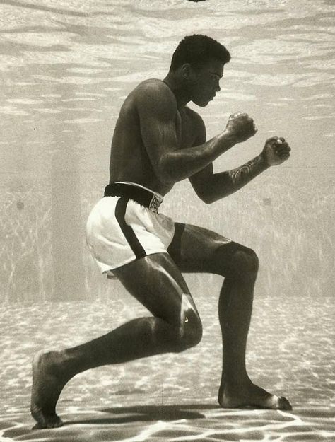 "I hated every minute of training, but I said, 'Don't quit. Suffer now and live the rest of your life as a champion." —Muhammad Ali Muhammad Ali Underwater, Daglig Motivation, Muhammad Ali Quotes, Muhammad Ali Boxing, Laila Ali, Mohamed Ali, Muhammed Ali, Mohammed Ali, Float Like A Butterfly