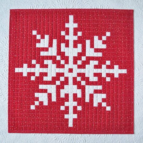 Snowflake quilt pattern Snowflake Quilt Pattern, Snowflake Quilts, Christmas Tree Quilt Pattern, Paper Peicing Patterns, Tree Quilt Pattern, Snowflake Quilt, Bargello Quilt, Christmas Tree Quilt, Log Cabin Quilt Pattern