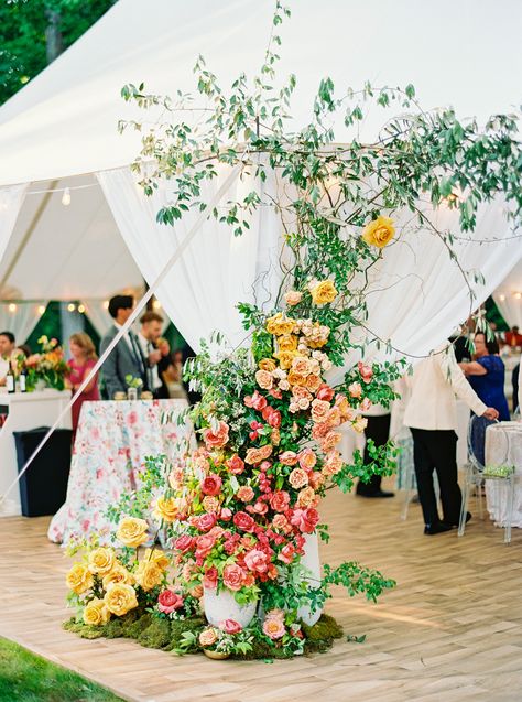 Tent Wedding Colorful, Garden Wedding Aesthetic, Colorful Garden Wedding, English Country Wedding, Bride Vibes, Highlands Wedding, English Country Weddings, Greenville Sc Wedding, Citrus Wedding