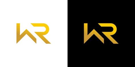 Wr Logo, Building Template, Logo Building, Initial Letters, Atari Logo, Visual Design, Premium Vector, Graphic Resources, Initials