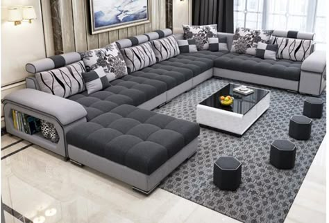 Furniture Factory Provided Living Room Sofas/Fabric Sofa Bed Royal Sofa Set 7 Seater Living Room Furniture Designs 7 Seater Sofa Design, Latest Sofa Set Designs, Royal Sofa, Sofas Fabric, Latest Sofa Designs, Best Living Room Design, Luxury Sofa Design, Corner Sofa Design, Modern Sofa Set