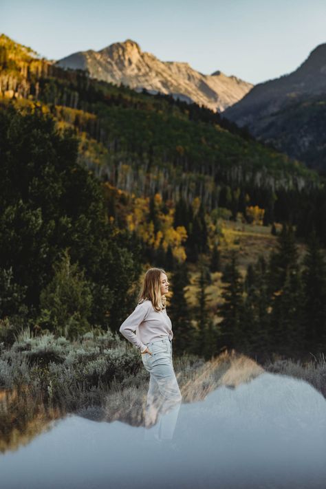 Senior Pictures Mountains, Senior Picture Ideas In Mountains, Senior Photos Mountains, Senior Pictures In Colorado, Photography Chair, Colorado Portrait Photography, Mountain Portraits, Carbondale Colorado, Mountain Portrait