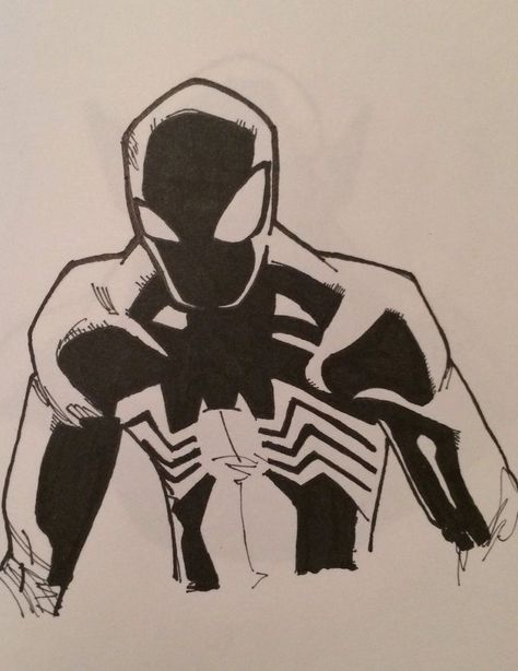 A Drawing, Drawing Ideas, Spiderman, Sketch, Black And White, White, Black