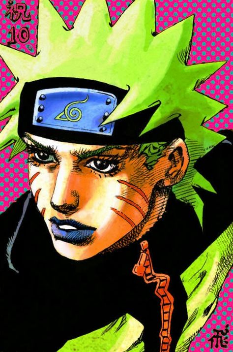 This is one of my favorite designs of naruto from araki Anime Character, Naruto, Green, Hair, Anime, Blue, Black, Art