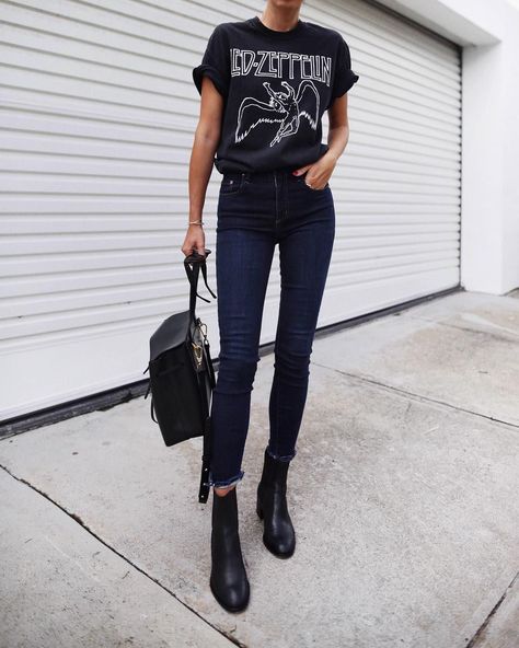 336.5k Followers, 551 Following, 1,682 Posts - See Instagram photos and videos from Andy Csinger (@andicsinger) Band Tee Outfits, Neo Grunge, Fashion Australia, Tokyo Street Fashion, Looks Pinterest, Rock Outfit, Popsugar Fashion, Outfit Jeans, Looks Street Style