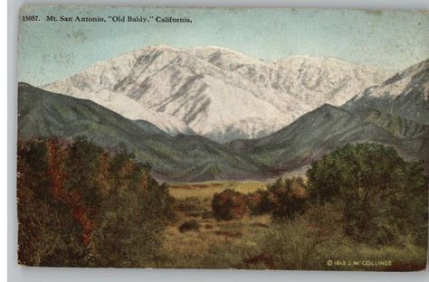 Old Mount Baldy, California California Vintage Wall Art, Mount Baldy California, Southern California Mountains, Mount Baldy, Imperial County California, Vintage Ventura California, Miss California, West Coast, Will Smith